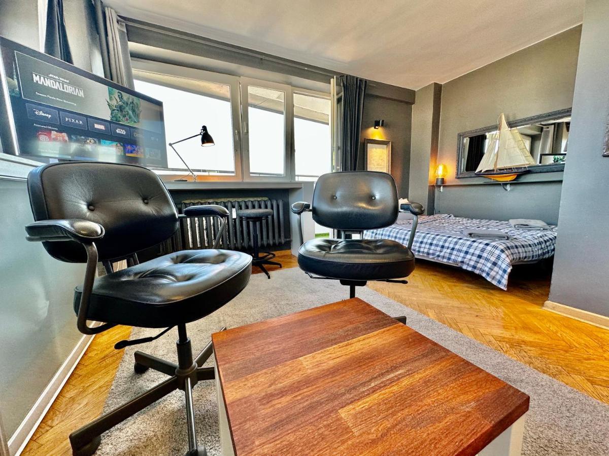 Super Apartament Grey Centrum 2X Metro Fast Wifi 300 Mbs Netflix Appletv Smarttv Spotify Panorama Miasta Varsavia Esterno foto