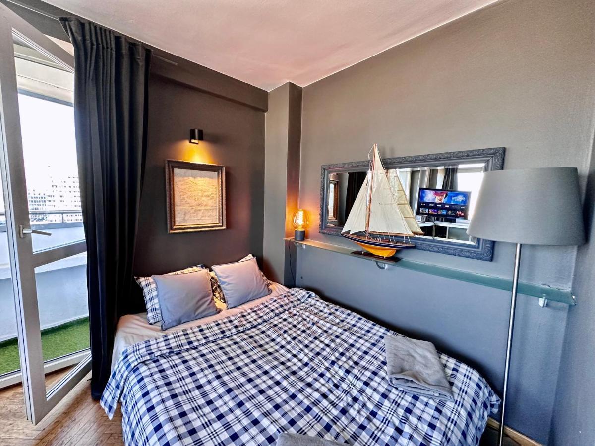 Super Apartament Grey Centrum 2X Metro Fast Wifi 300 Mbs Netflix Appletv Smarttv Spotify Panorama Miasta Varsavia Esterno foto