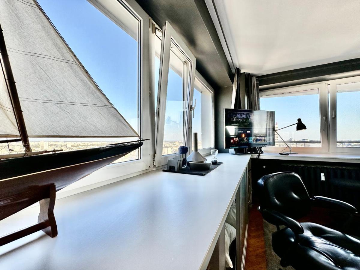 Super Apartament Grey Centrum 2X Metro Fast Wifi 300 Mbs Netflix Appletv Smarttv Spotify Panorama Miasta Varsavia Esterno foto