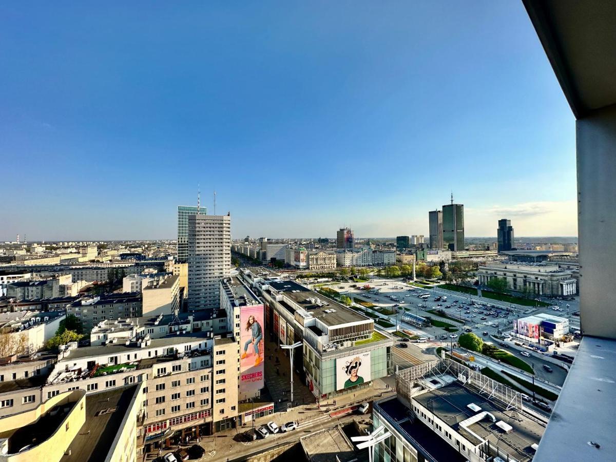 Super Apartament Grey Centrum 2X Metro Fast Wifi 300 Mbs Netflix Appletv Smarttv Spotify Panorama Miasta Varsavia Esterno foto
