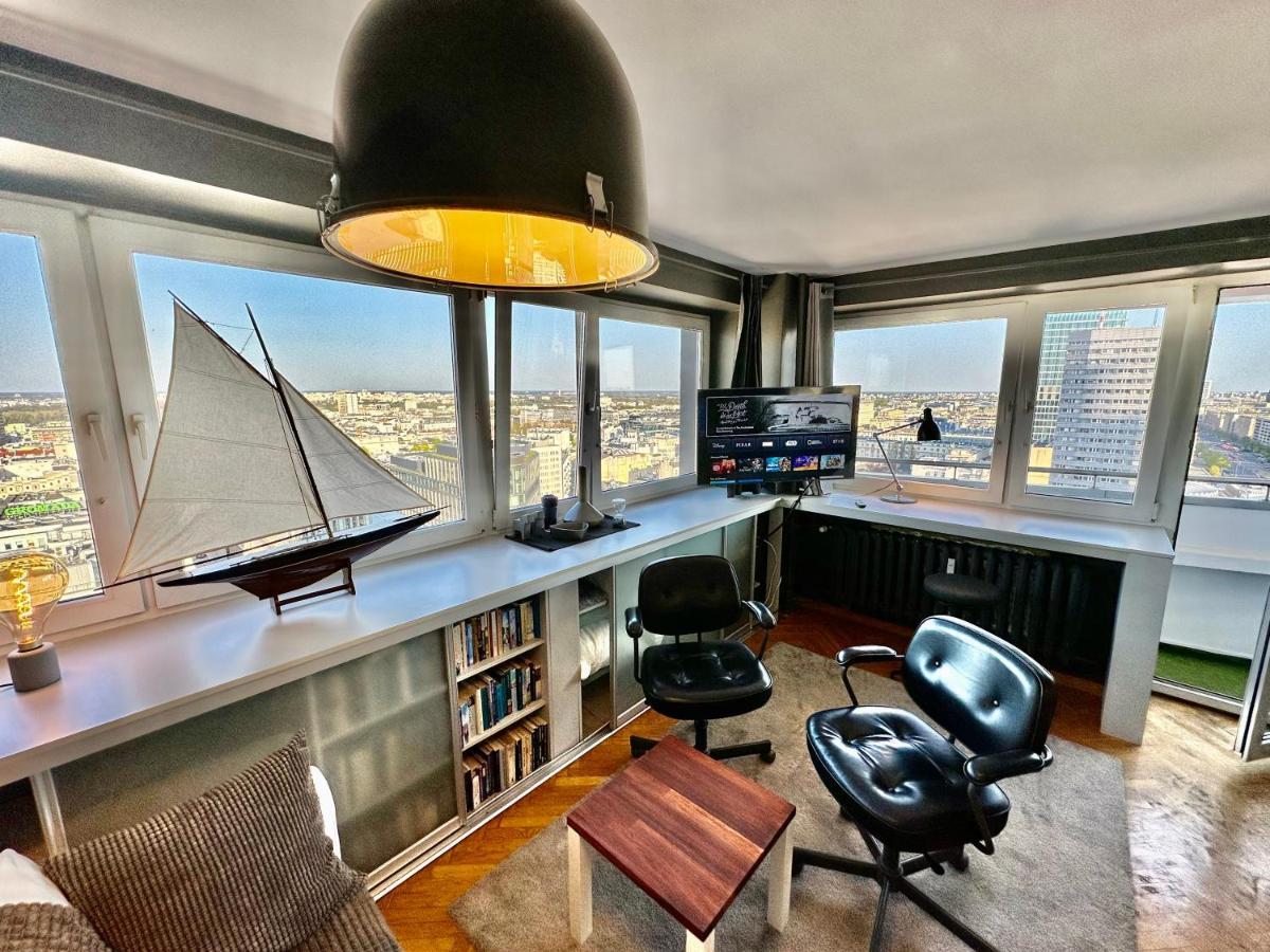 Super Apartament Grey Centrum 2X Metro Fast Wifi 300 Mbs Netflix Appletv Smarttv Spotify Panorama Miasta Varsavia Esterno foto