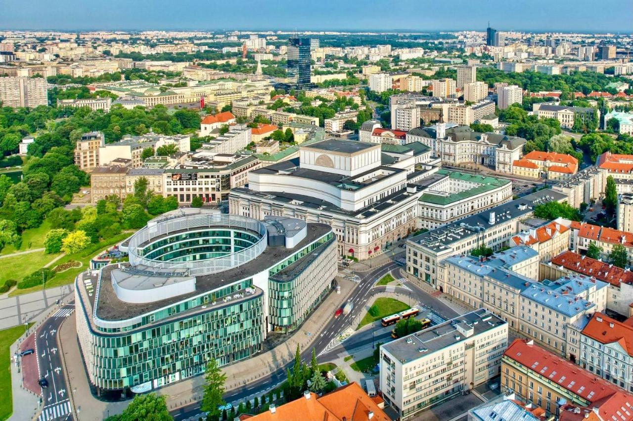 Super Apartament Grey Centrum 2X Metro Fast Wifi 300 Mbs Netflix Appletv Smarttv Spotify Panorama Miasta Varsavia Esterno foto