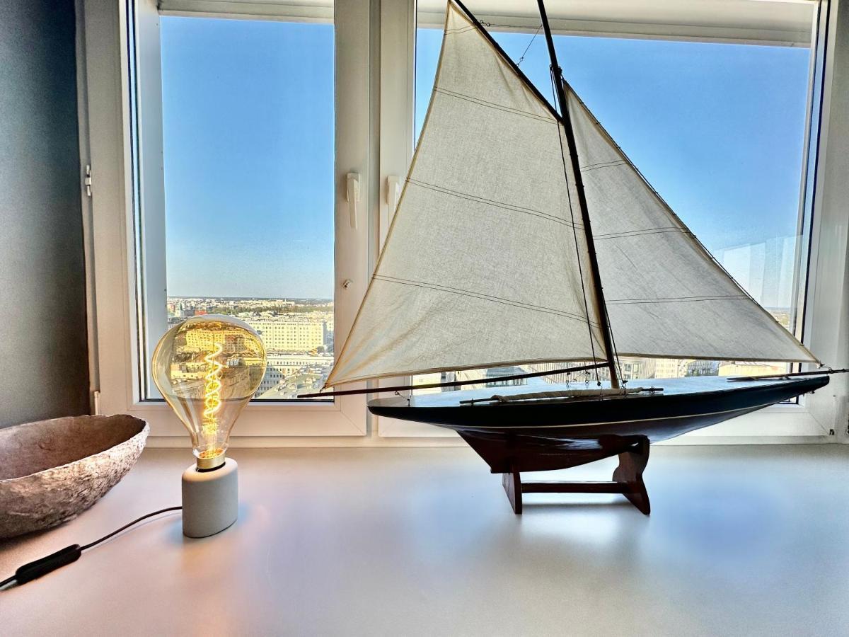 Super Apartament Grey Centrum 2X Metro Fast Wifi 300 Mbs Netflix Appletv Smarttv Spotify Panorama Miasta Varsavia Esterno foto